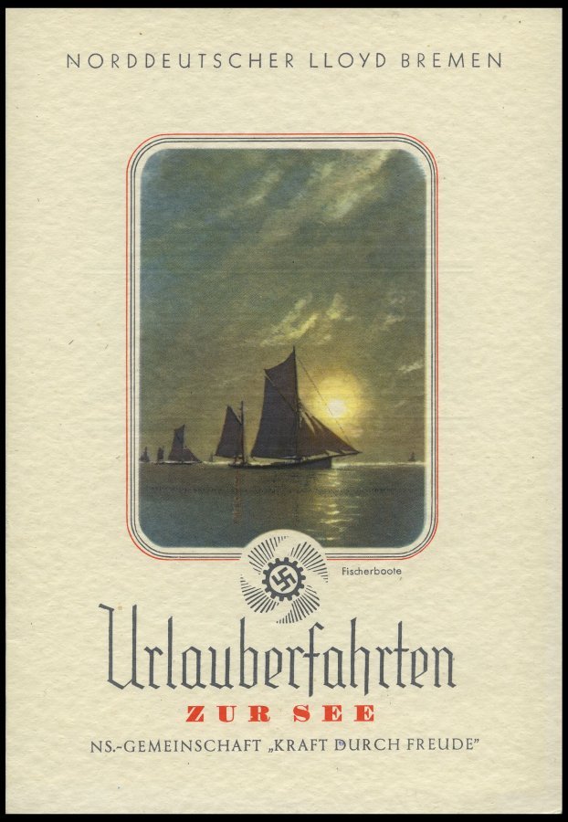 DEUTSCHE SCHIFFSPOST 1936, 7 Verschiedene KDF- Tagesveranstaltungskarten, Inklusive Speisenfolge Von Bord DER DEUTSCHE , - Maritime