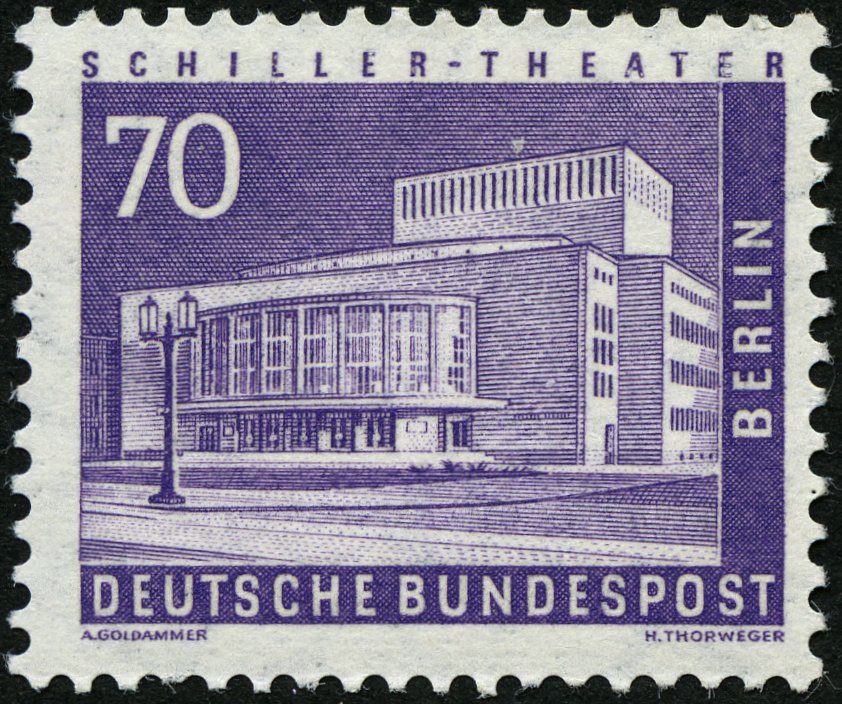 ROLLENMARKEN 152R **, 1956, 70 Pf. Schillertheater, Einzelmarke Mit Gerader Nummer, Pracht, Mi. 160.- - Rollenmarken