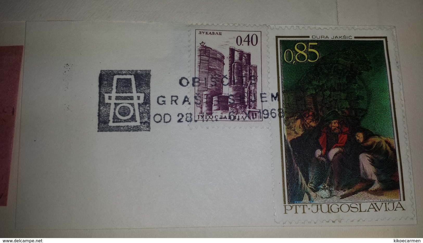 JUGOSLAVIA 1968 Ljubljana Cancel Cancellation - Storia Postale