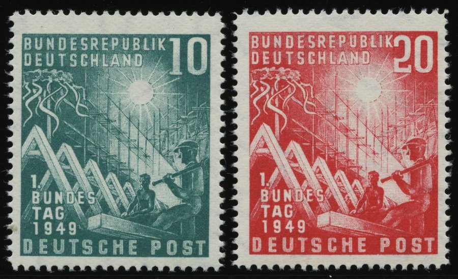 BUNDESREPUBLIK 111/2 **, 1949, Bundestag, Pracht, Mi. 100.- - Sonstige & Ohne Zuordnung