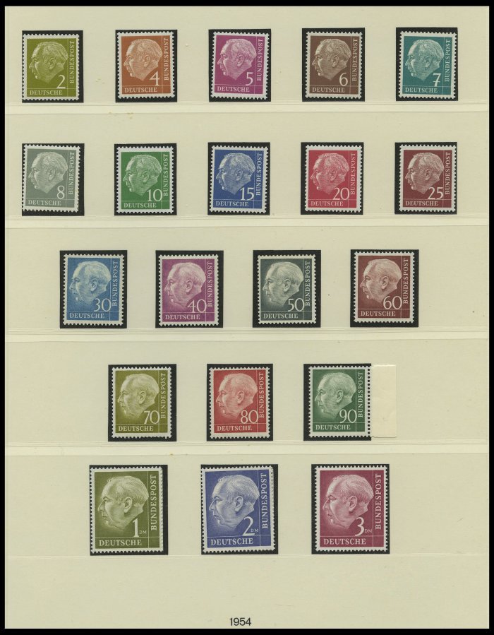 SAMMLUNGEN **, 1949-1971, Bis Auf Den Posthornsatz Komplette Postfrische Sammlung Bundesrepublik Im Linder Falzlosalbum, - Gebraucht