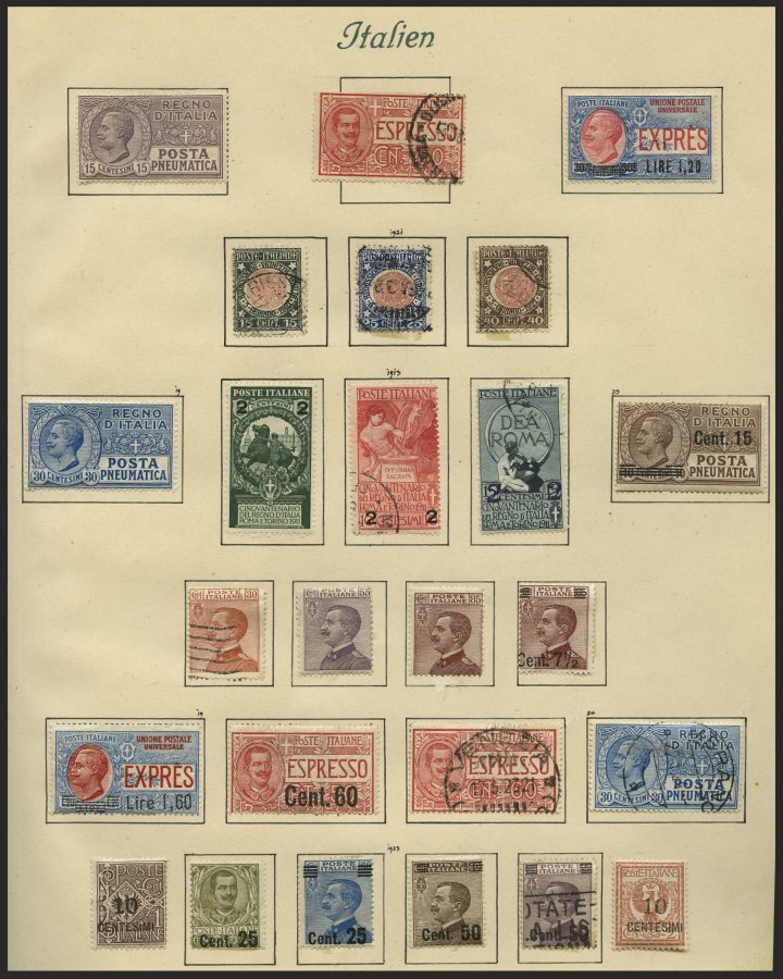 SAMMLUNGEN, LOTS O, *, Interessante Reichhaltige Alte Sammlung Italien Bis 1941, Mit Vielen Guten Werten Und Sätzen, Erh - Sammlungen