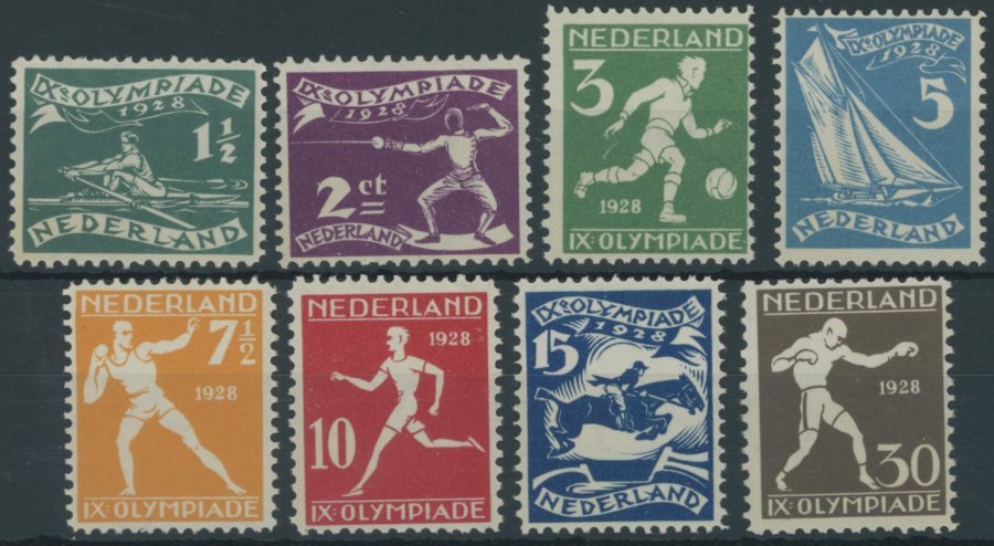 NIEDERLANDE 205-12 **, 1928, Olympische Sommerspiele, Prachtsatz, Mi. 220.- - Other & Unclassified