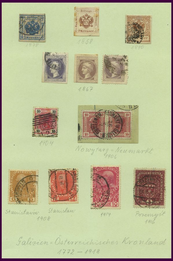 LOTS Brief,o, *, 1829-1919, Interessante Alte Restpartie Mit U.a. 19 Belegen, Dabei: 5 österreich-ungarische Feldpostbel - Collections