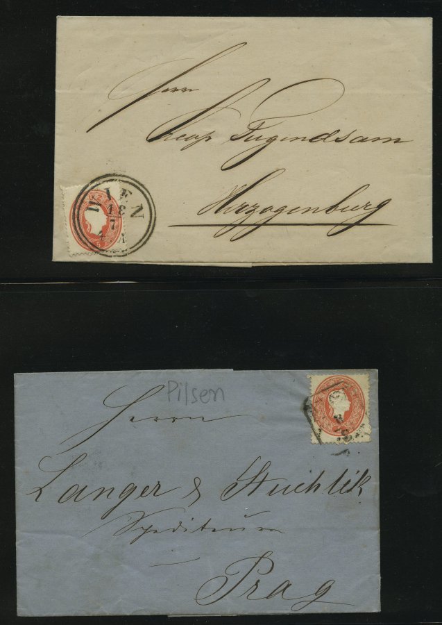 LOTS 19-22 BRIEF, 1860, 11 Briefe Franz Joseph, Meist Pracht - Collections