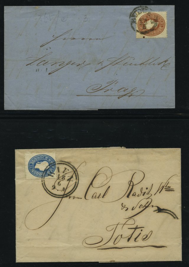 LOTS 19-22 BRIEF, 1860, 11 Briefe Franz Joseph, Meist Pracht - Collections