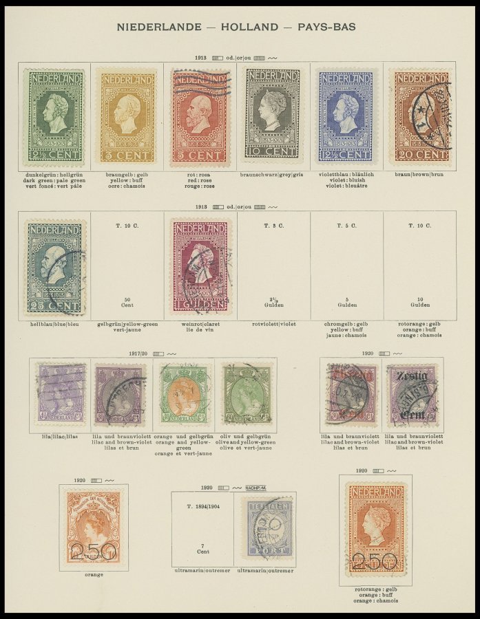 SLG., LOTS EUROPA O,* , Sammlung Einiger Europäischer Länder Bis Ca. 1950 In 4 Alten Schaubek Permanent Alben, Dabei Gro - Other & Unclassified