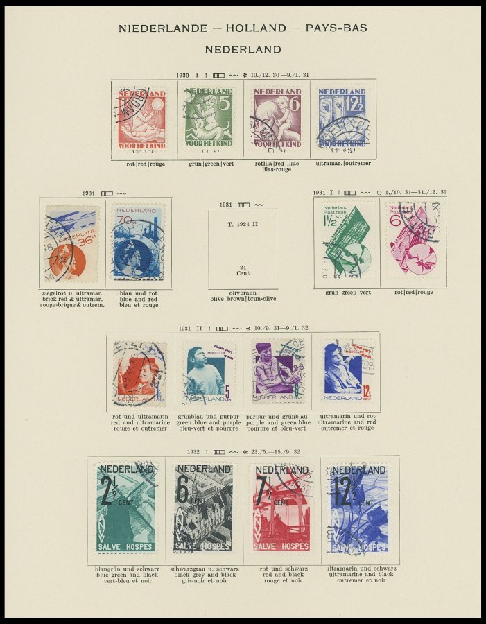 SLG., LOTS EUROPA O,* , Sammlung Einiger Europäischer Länder Bis Ca. 1950 In 4 Alten Schaubek Permanent Alben, Dabei Gro - Other & Unclassified