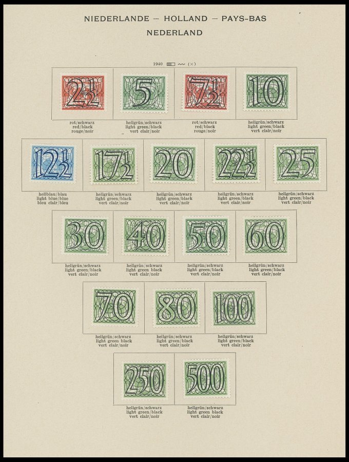 SLG., LOTS EUROPA O,* , Sammlung Einiger Europäischer Länder Bis Ca. 1950 In 4 Alten Schaubek Permanent Alben, Dabei Gro - Other & Unclassified