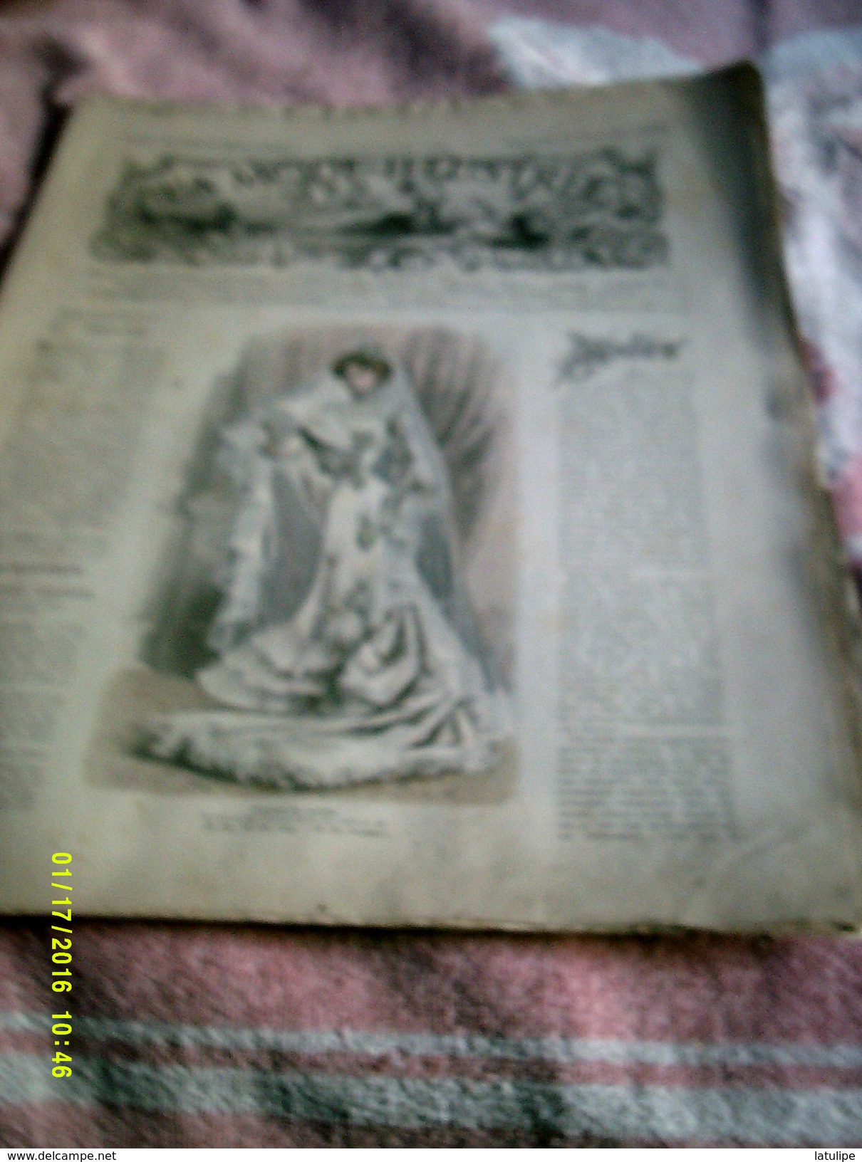 Journal De Famille La Mode Illustrée  No 48 ( Avec Planche De Patrons)  De 43em  Année  Le 30 Nov 1902  6 Pages - Mode