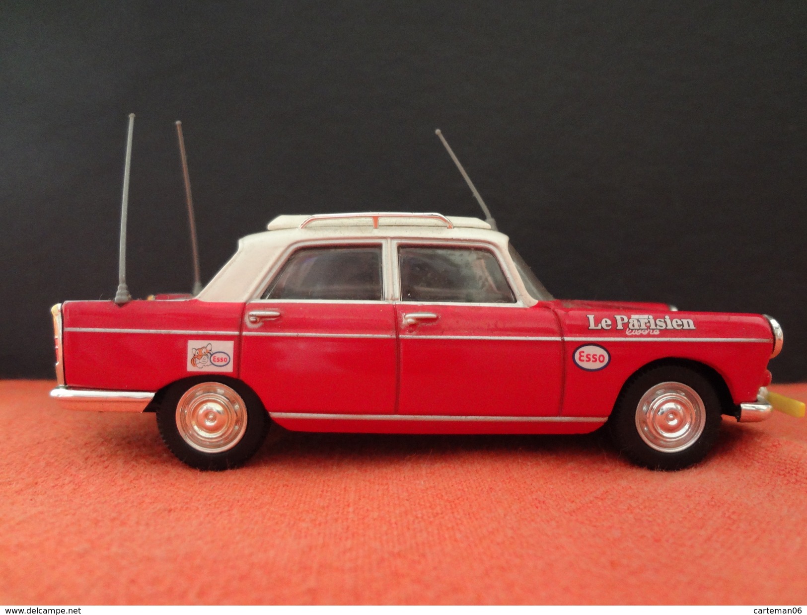 Voiture - Peugeot 404  "L'Equipe" - Norev - 1/43 - Norev