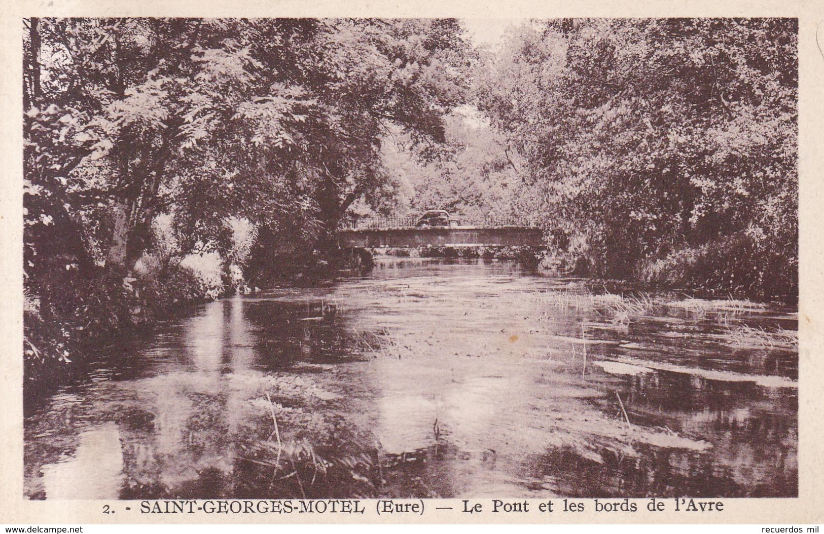 Saint Georges Motel Le Pont Sur L'Avre 1950 - Saint-Georges-Motel