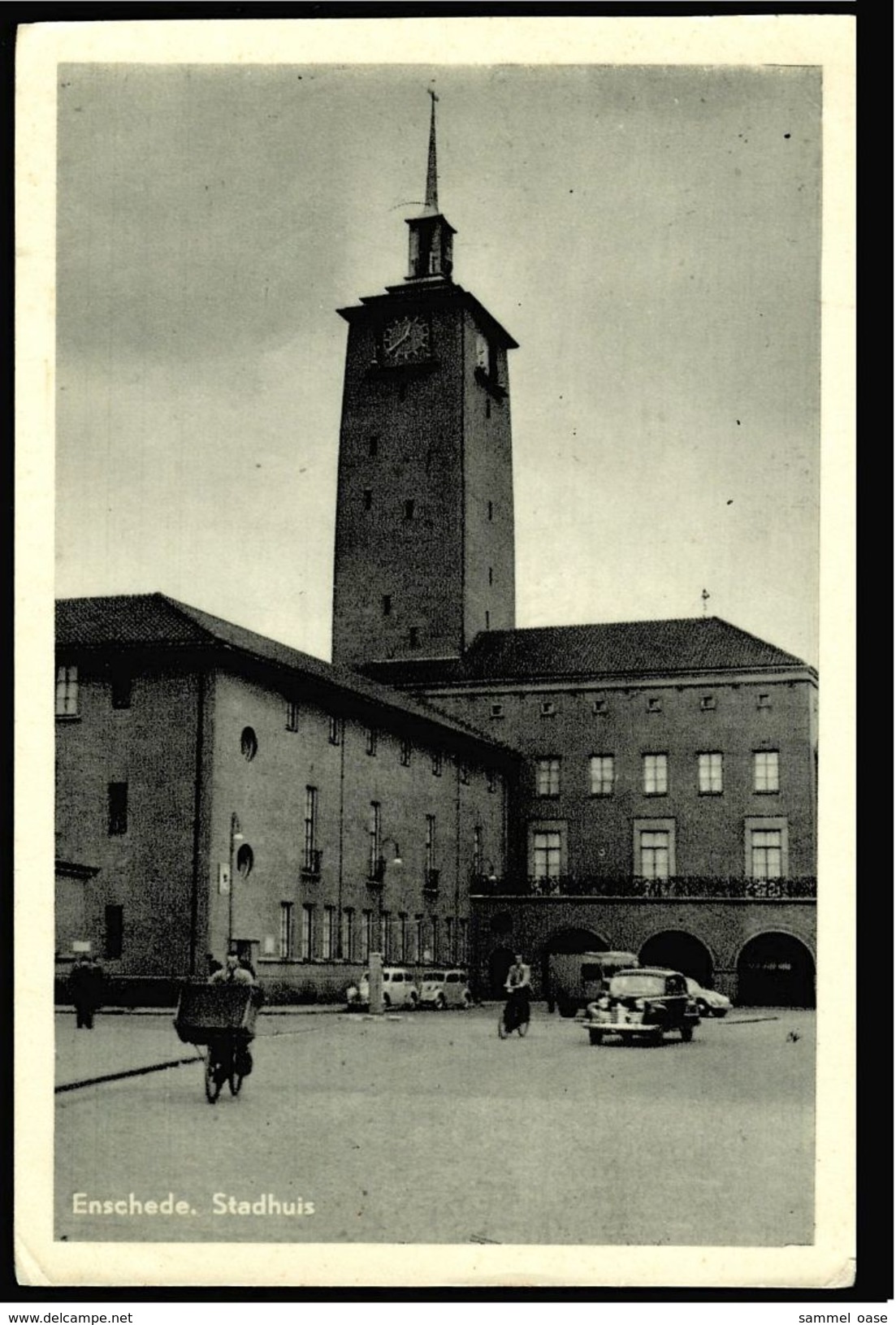 Enschede Stadhuis / Stadthaus  -  Ansichtskarte Ca. 1959    (8024) - Enschede