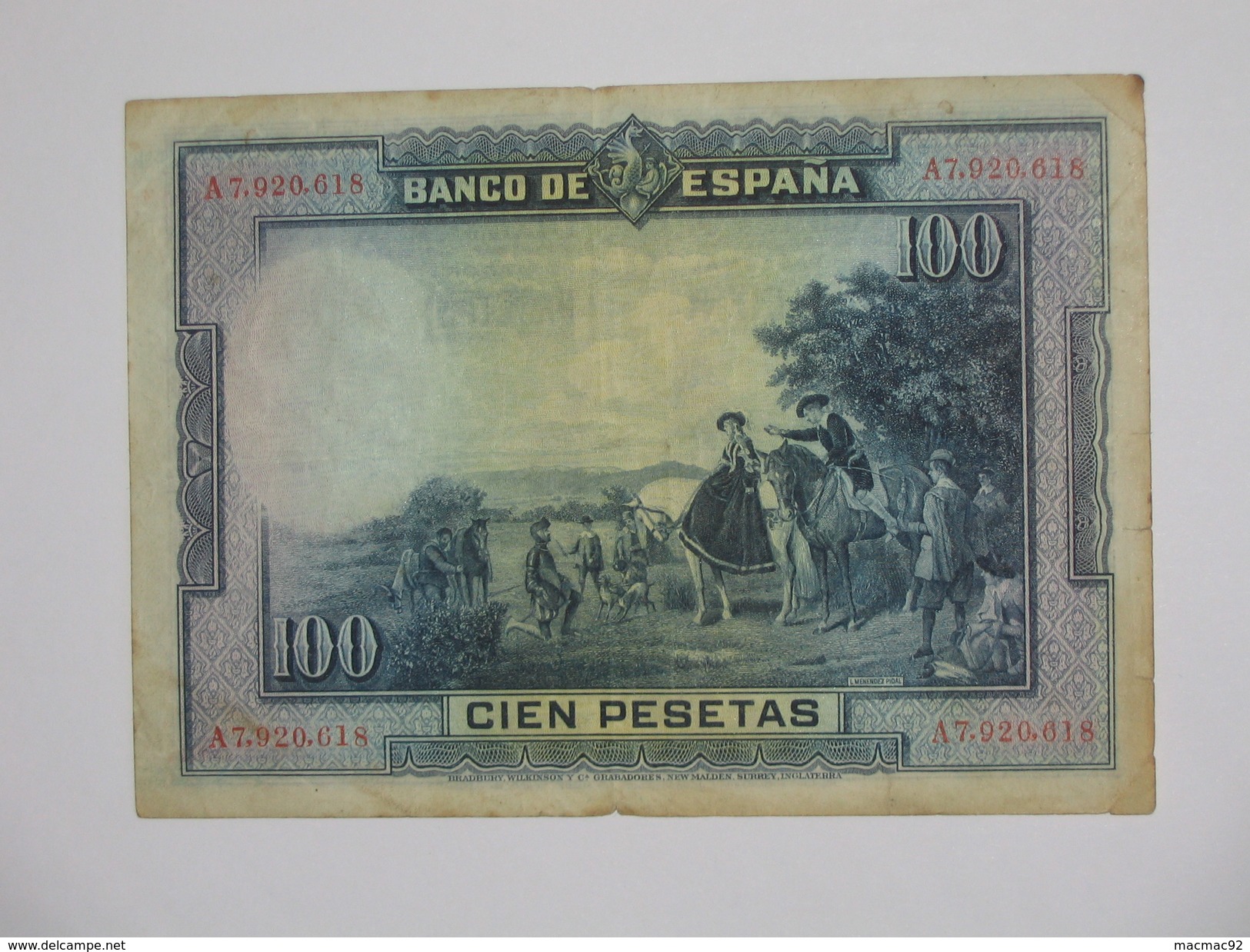 ESPAGNE. 100 Pesetas - Cien Pestas - 15.08.1928  **** EN ACHAT IMMEDIAT **** - 100 Pesetas