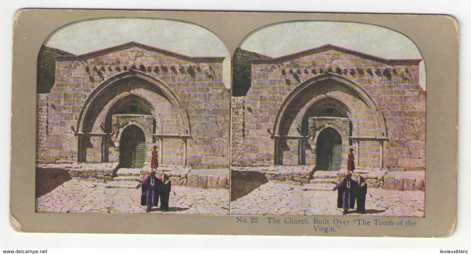 Vue Stéréoscopique /Palestine/JERUSALEM/"The Church Of The Tomb Of The Virgin"/Tombe De La Vierge/Vers 1870-1890   STE91 - Photos Stéréoscopiques