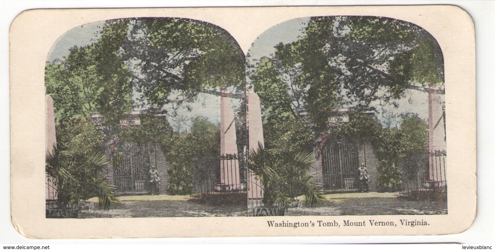 Vue Stéréoscopique /U.S.A./Virginia/Mount Vernon / "Washington's Tomb"/Vers 1870-1890   STE95 - Stereoscopic