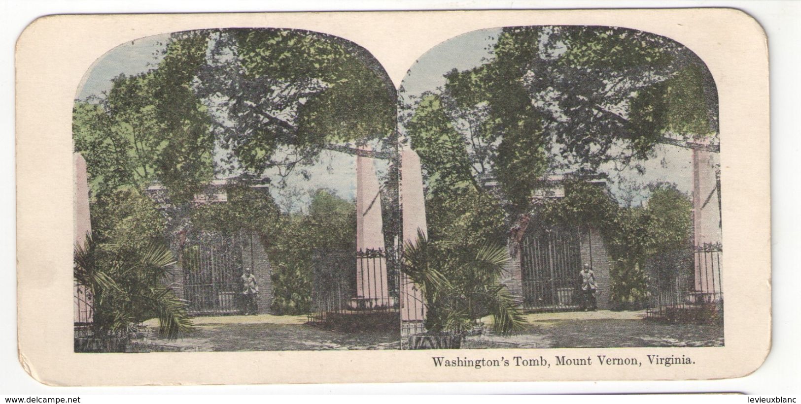 Vue Stéréoscopique /U.S.A./Virginia/Mount Vernon / "Washington's Tomb"/Vers 1870-1890   STE95 - Photos Stéréoscopiques