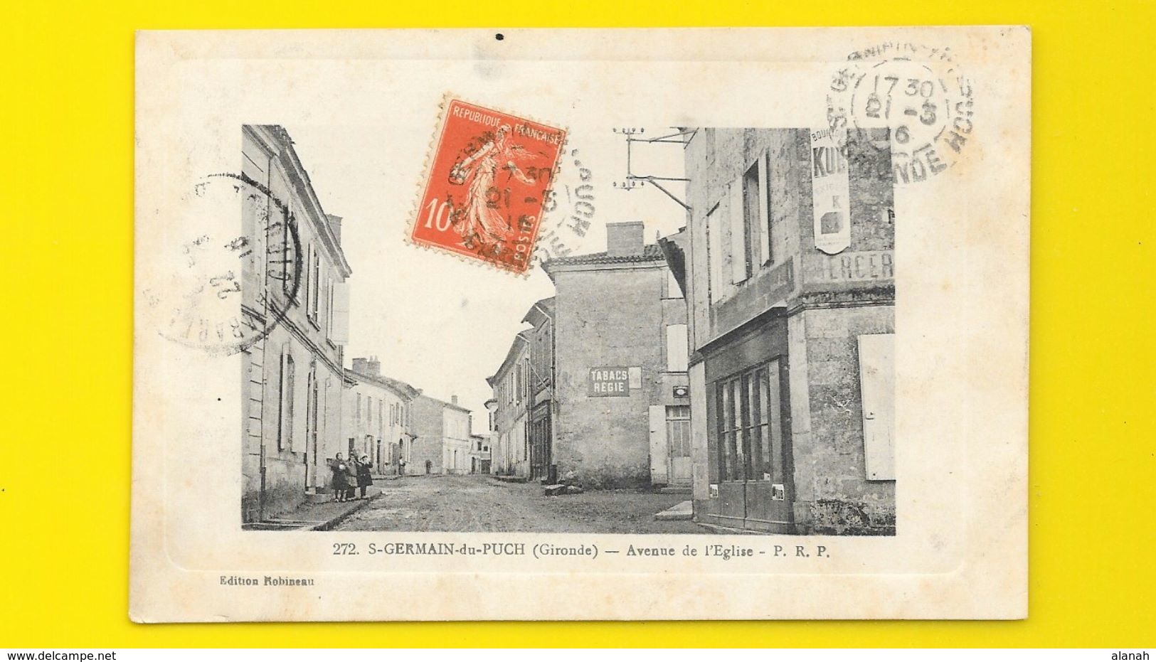 St GERMAIN Du PUCH Rare Avenue De L'Eglise (Robineau) Gironde (33) - Autres & Non Classés