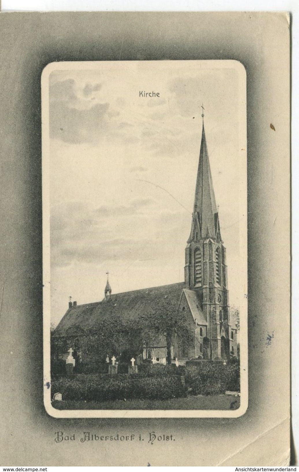 Bad Albersdorf I. Holstein - Kirche 1911 (002483) - Other & Unclassified