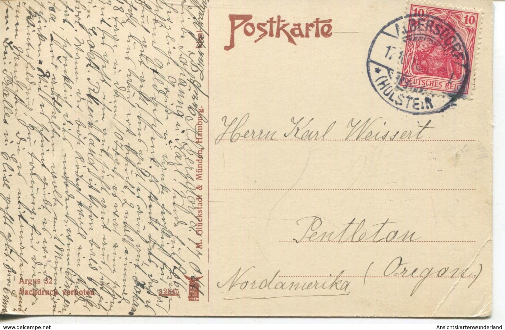 Bad Albersdorf I. Holstein - Kirche 1911 (002483) - Other & Unclassified