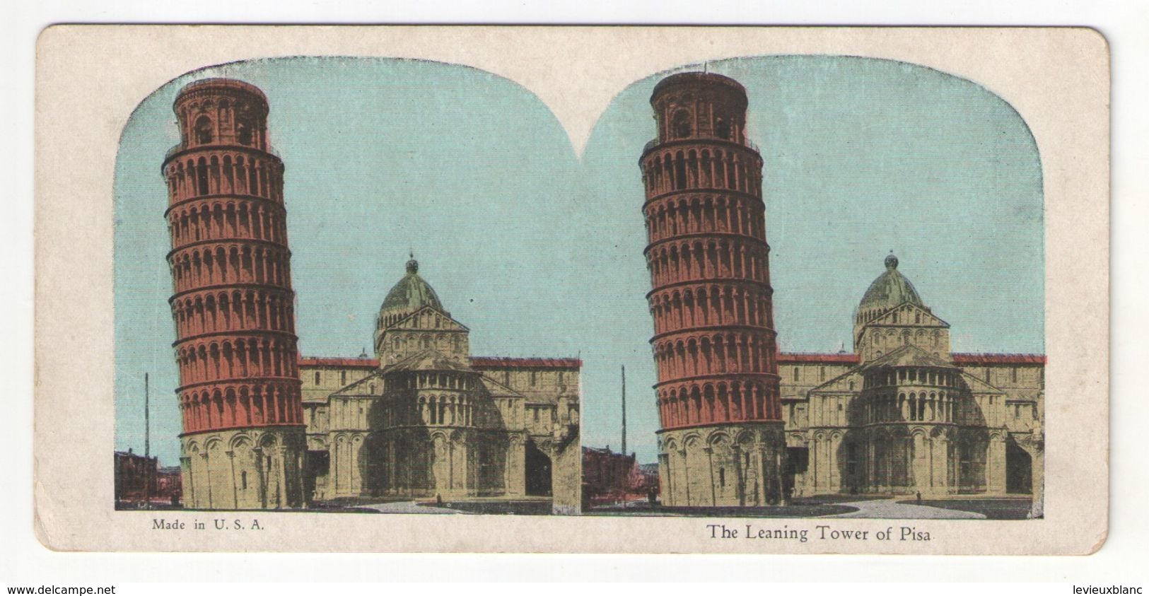 Vue Stéréoscopique /ITALIE/PISE/ "The Leaning Tower Of Pisa "/La Tour Penchée De Pise/Vers 1880-1890   STE100 - Stereoscopic