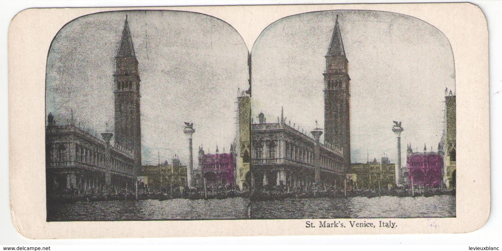 Vue Stéréoscopique /ITALIE/VENISE/ "St Mark's, Venice, Italy  "/Place Saint Marc /Vers 1880-1890   STE103 - Photos Stéréoscopiques