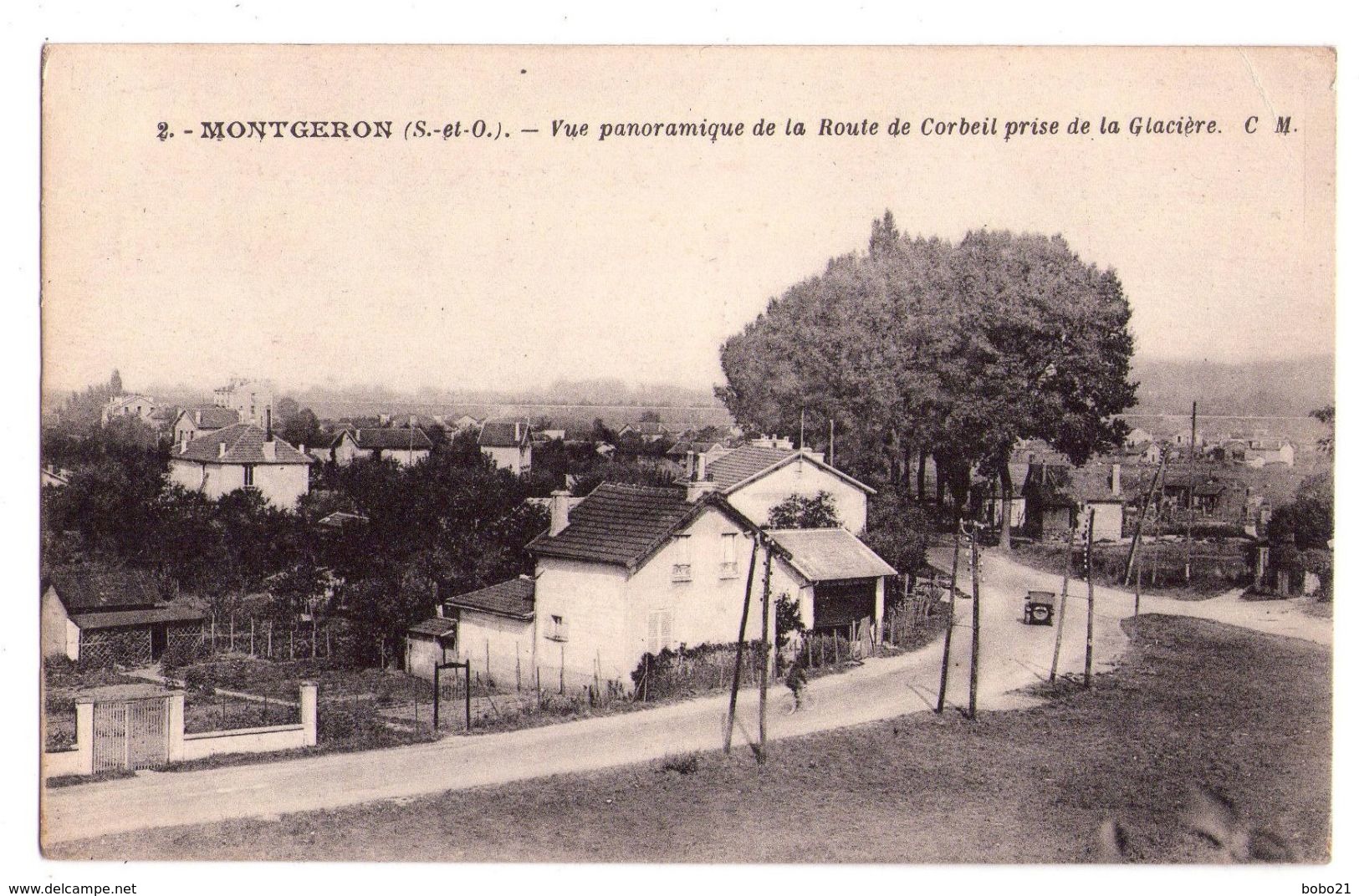 D064 - Montgeron S&²O - Vue Panoramique De La Ville De Corbeil Prise De La Glacière - C.M - édit. Cosson - N02 - Montgeron