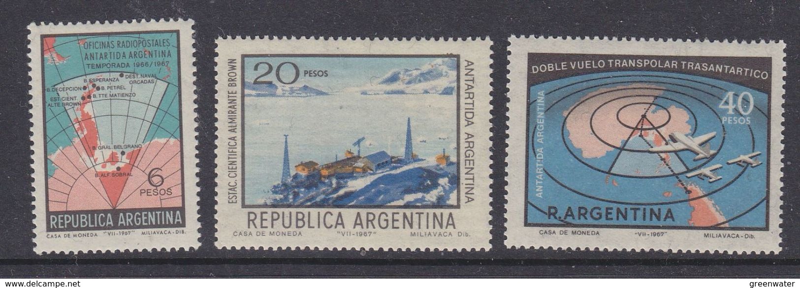 Argentina 1967 Antarctica 3v ** Mnh (37171A) - Ungebraucht