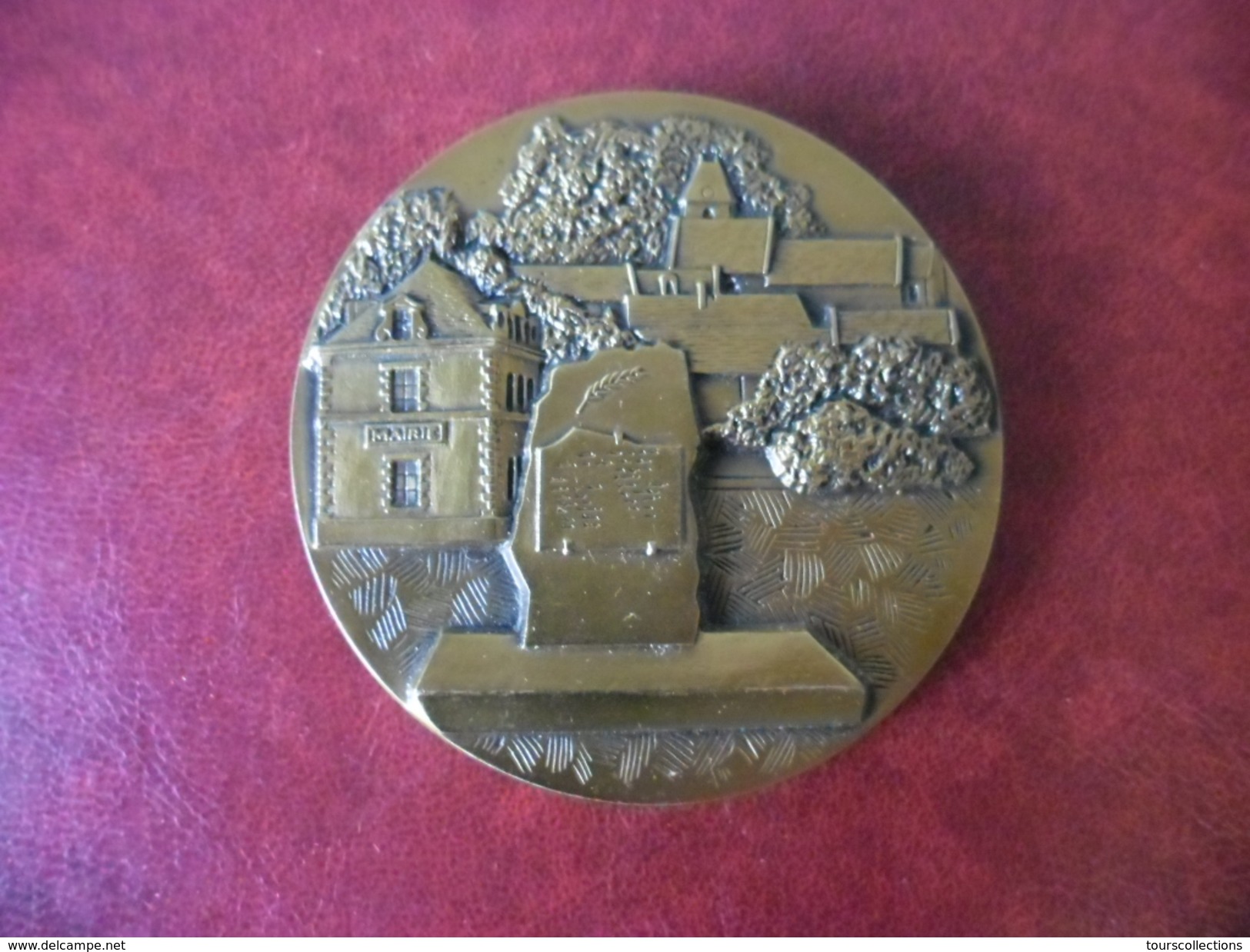 MEDAILLE De Table De La Ville De CHARGE En Indre Et Loire (37) Vin Touraine Amboise - BRONZE Florentin 65 Mm 160 Grammes - Autres & Non Classés