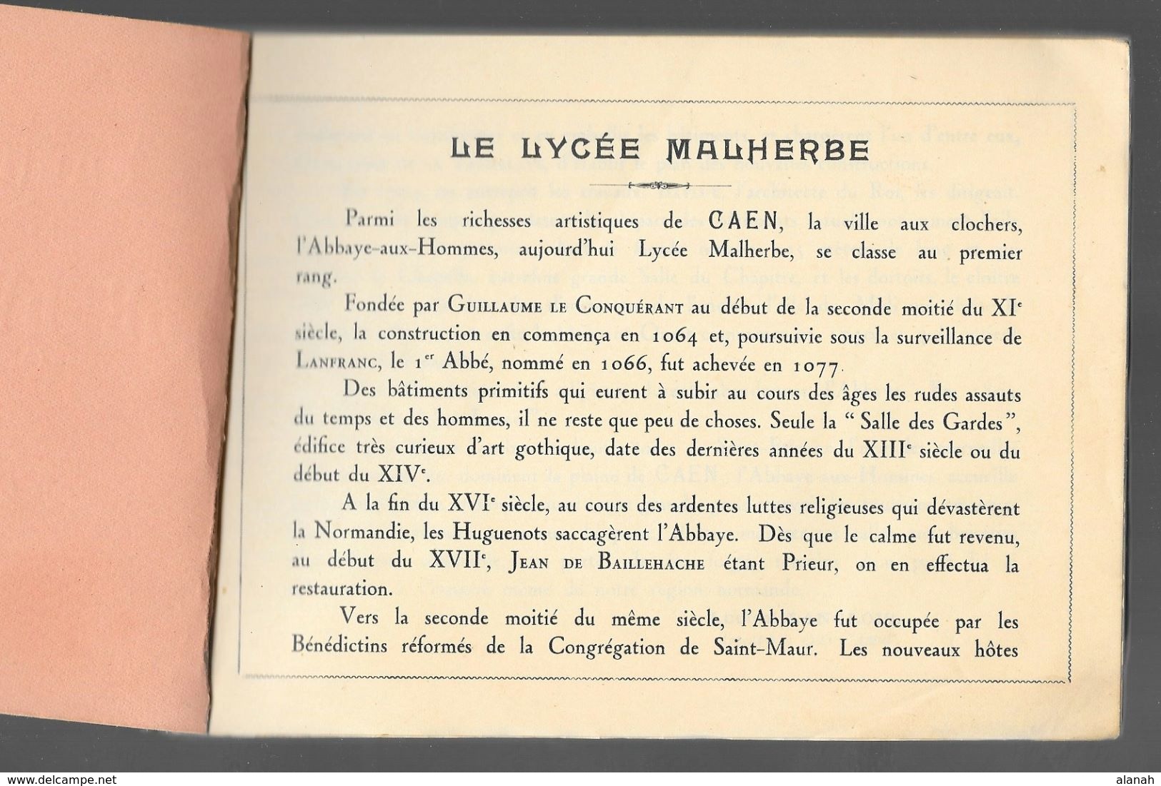 CAEN Lycée Malherbe 24 Documents Photos 1° Expo Intéralliée Et U.N.C. 1926 - Lieux