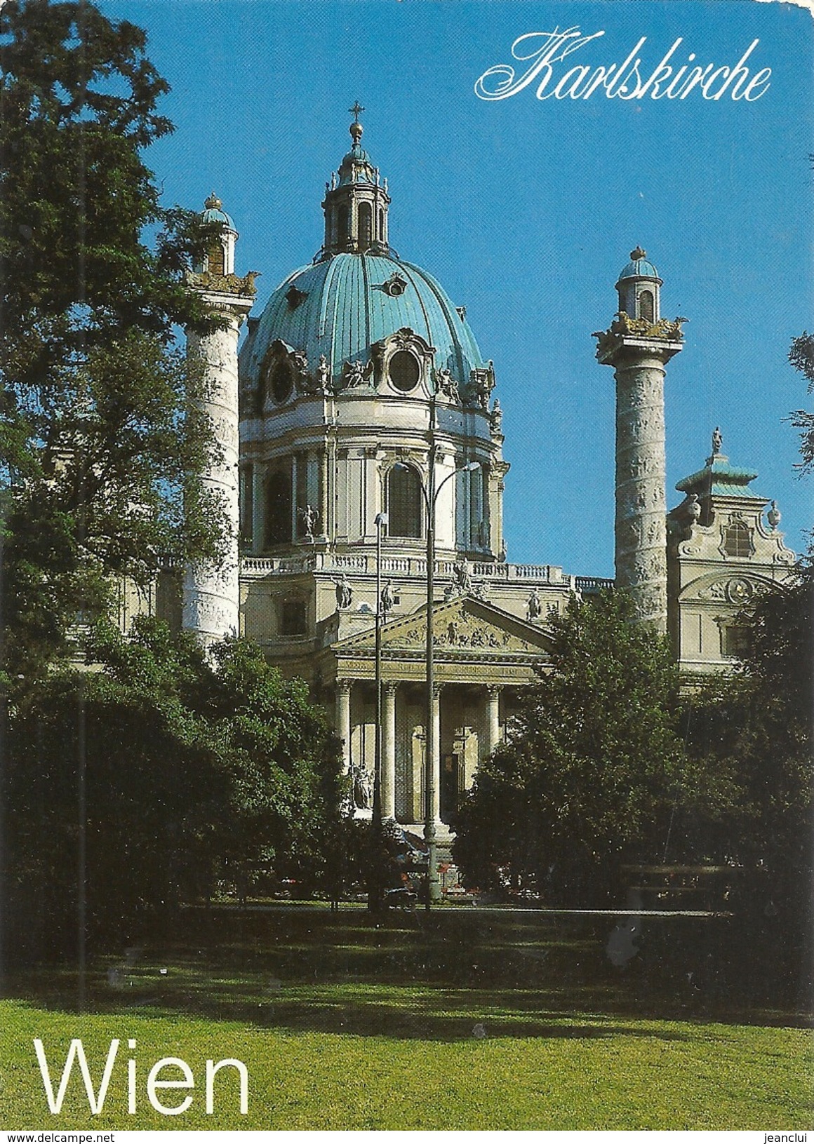 CPM.  WIEN - KARLSKIRCHE . ECRITE AU VERSO - Églises