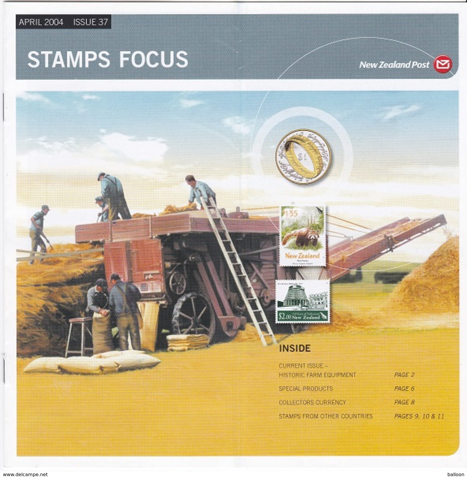 Nouvelle-Zélande - Fiche De Présentation: Avril 2004 - Stamps Focus - Presentation Packs