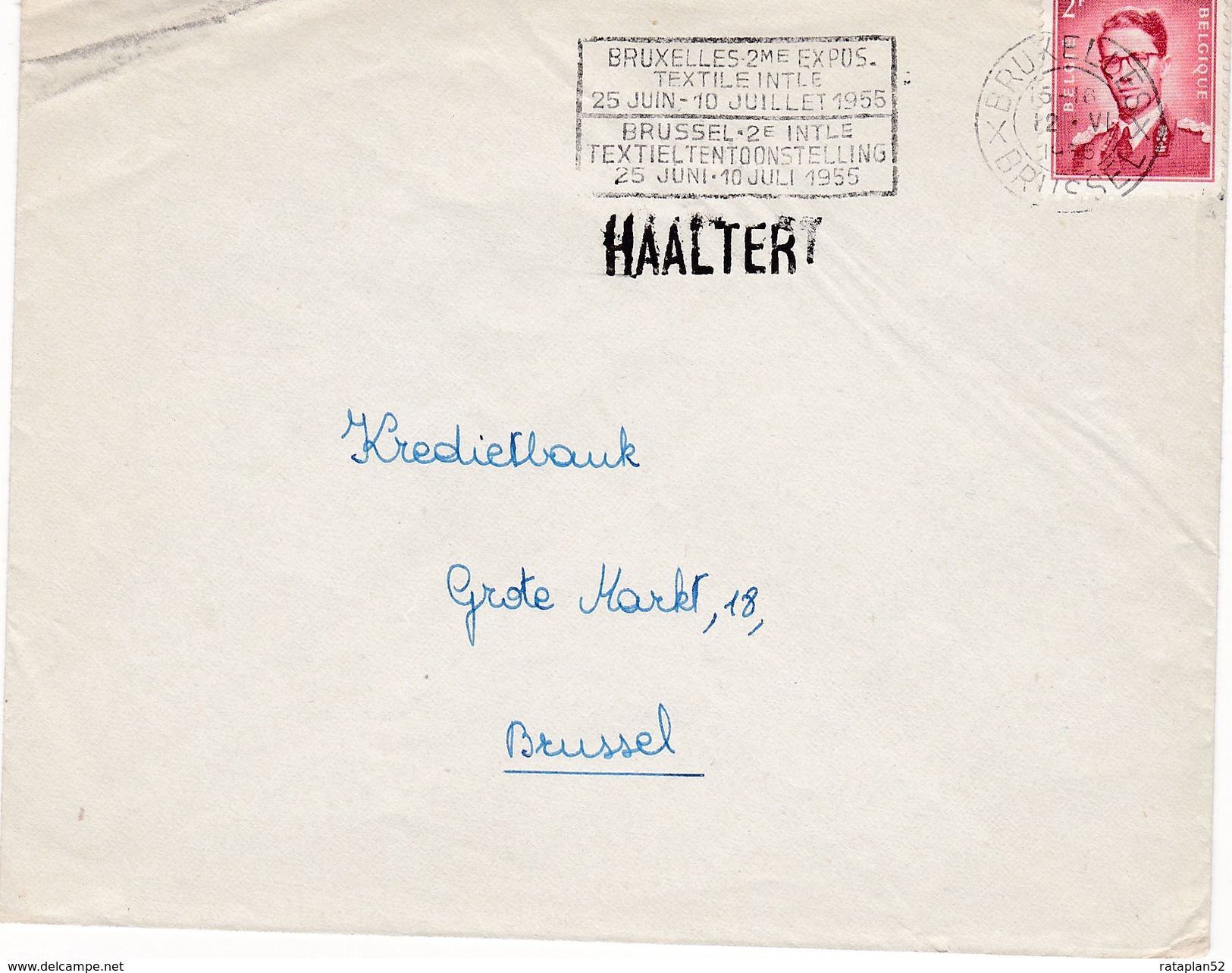 Boudewijn Met Bril . Handstempel HAALTERT - Enveloppes-lettres