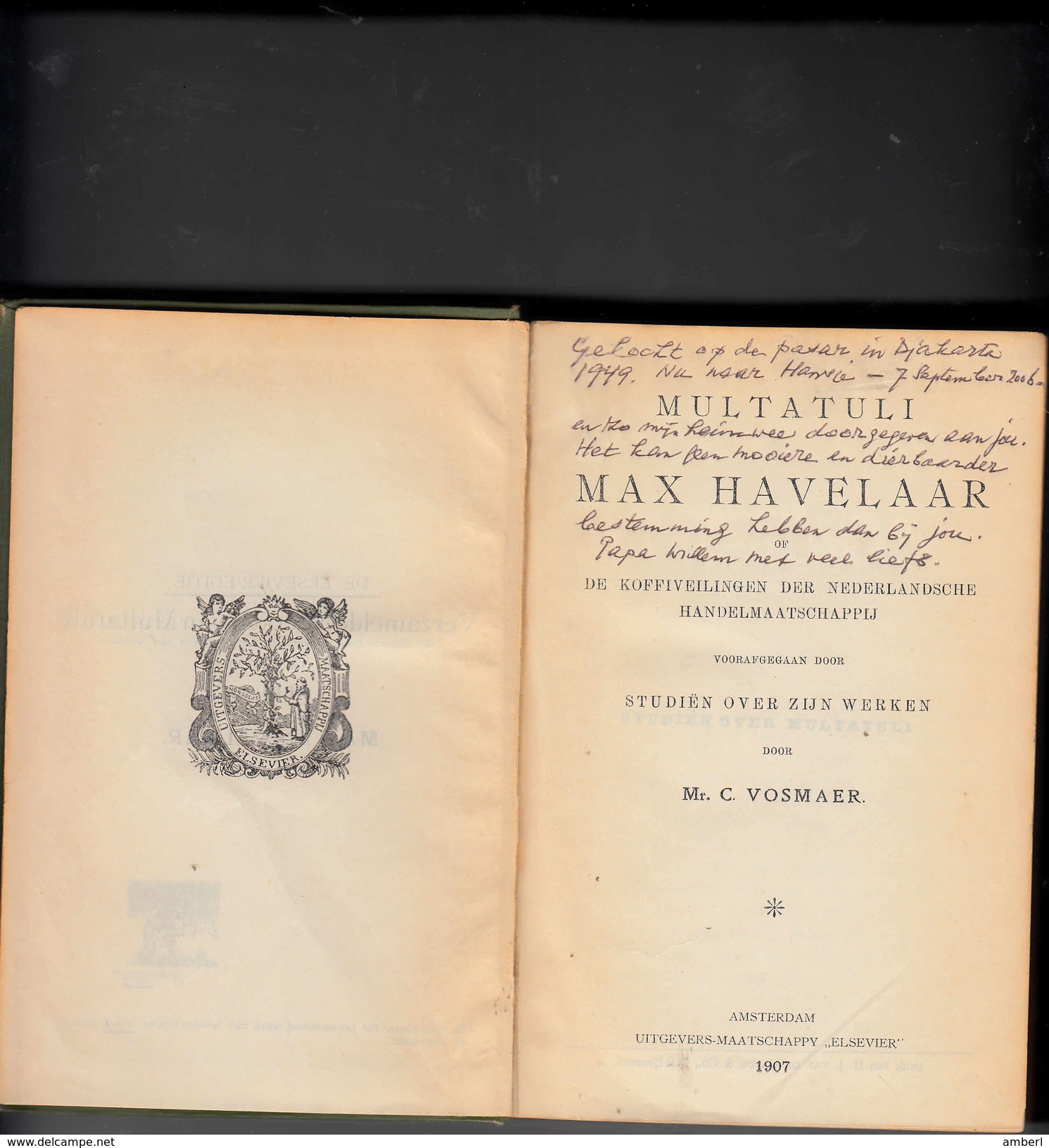 Nederlandse Literatuur " Verzamelde Werken Van Multatuli " 4 Delen In 2 Banden  1907 - Littérature