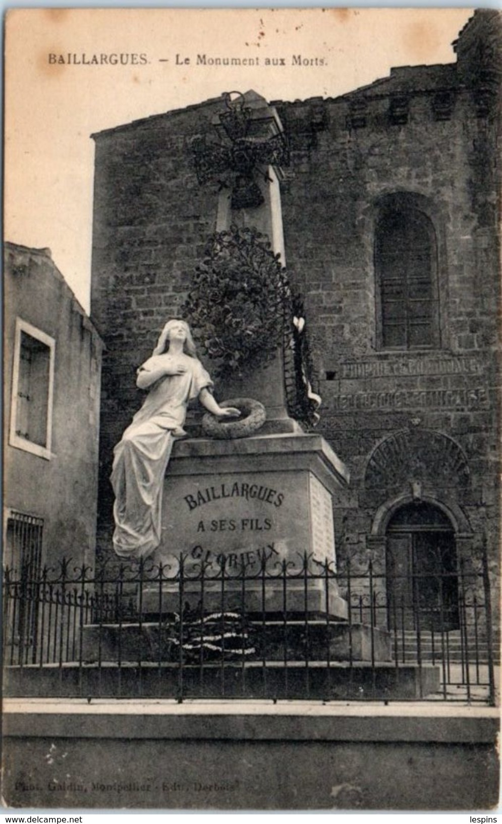 34 - BAILLARGUES --  Le Monument Aux Morts - Autres & Non Classés