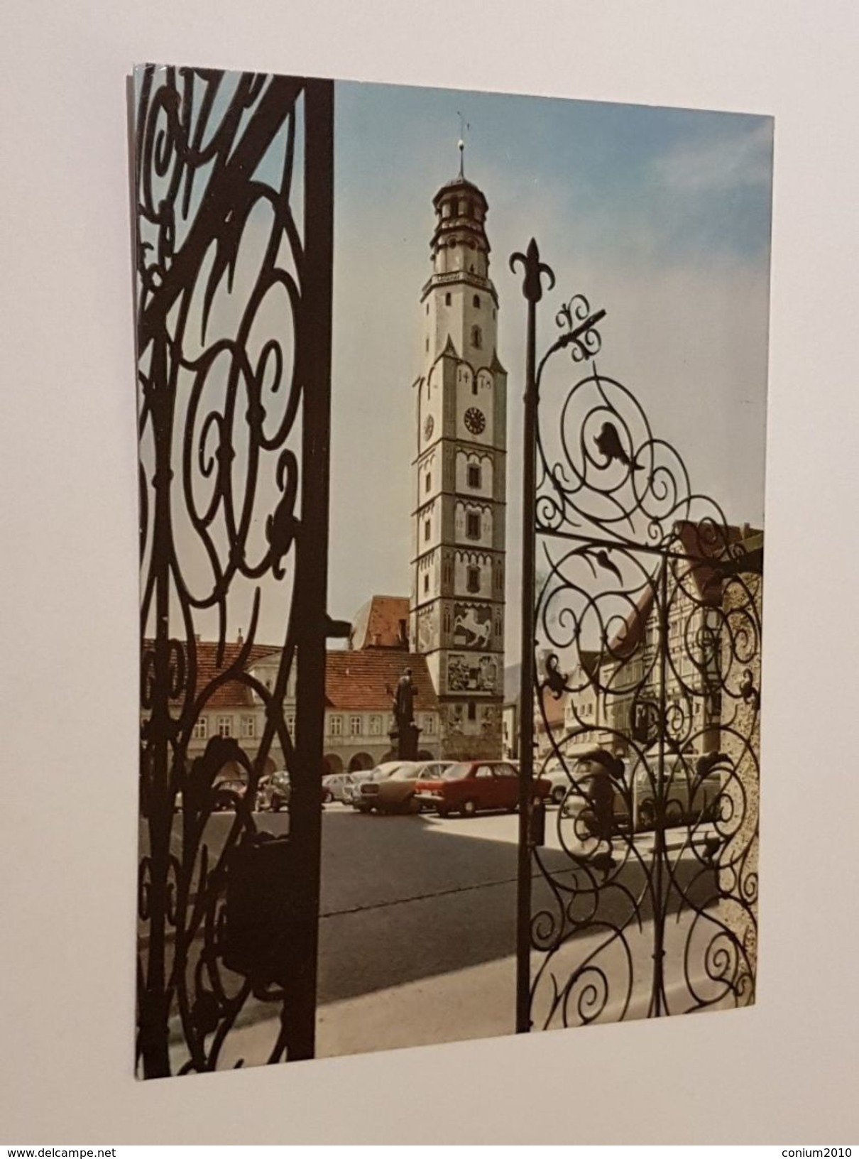 Lauingen, Schimmelturm, Gelaufen 1984 - Lauingen