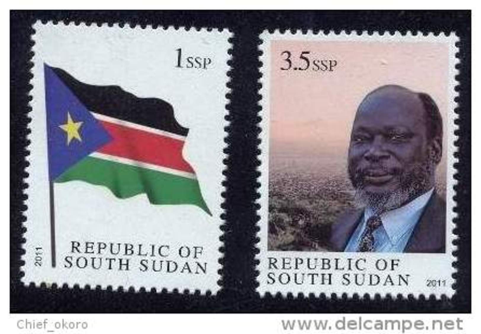 Sud-Soudan South Sudan Süd-Sudan 2011 Drapeau Flag Flagge President Head Of State Independence Full Set Mnh - Sud-Soudan