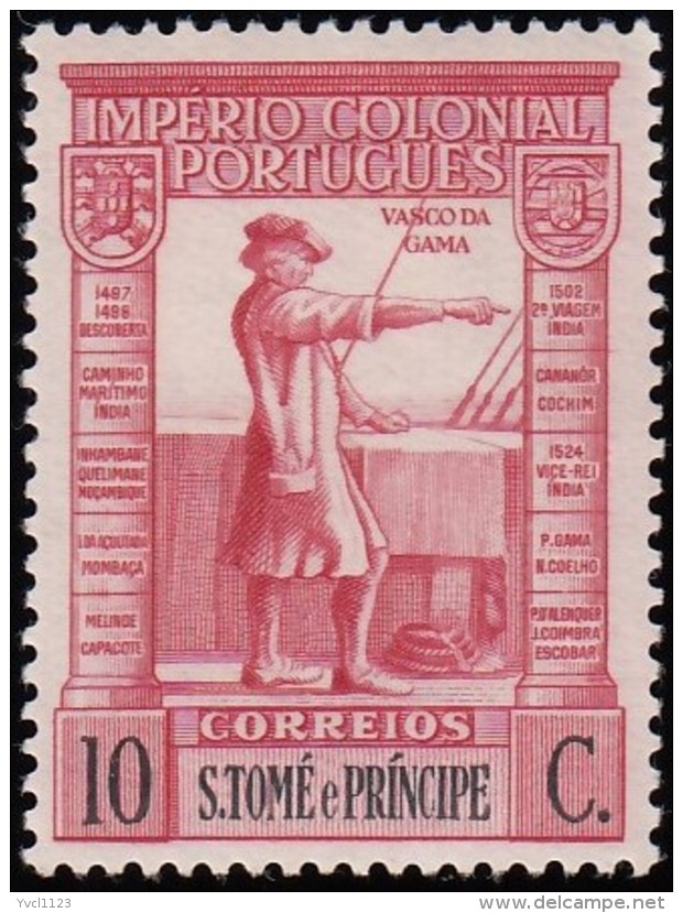 ST. THOMAS &amp; PRINCE ISLAND - Scott #304 Vasco Da Gama / Mint H Stamp - St. Thomas & Prince