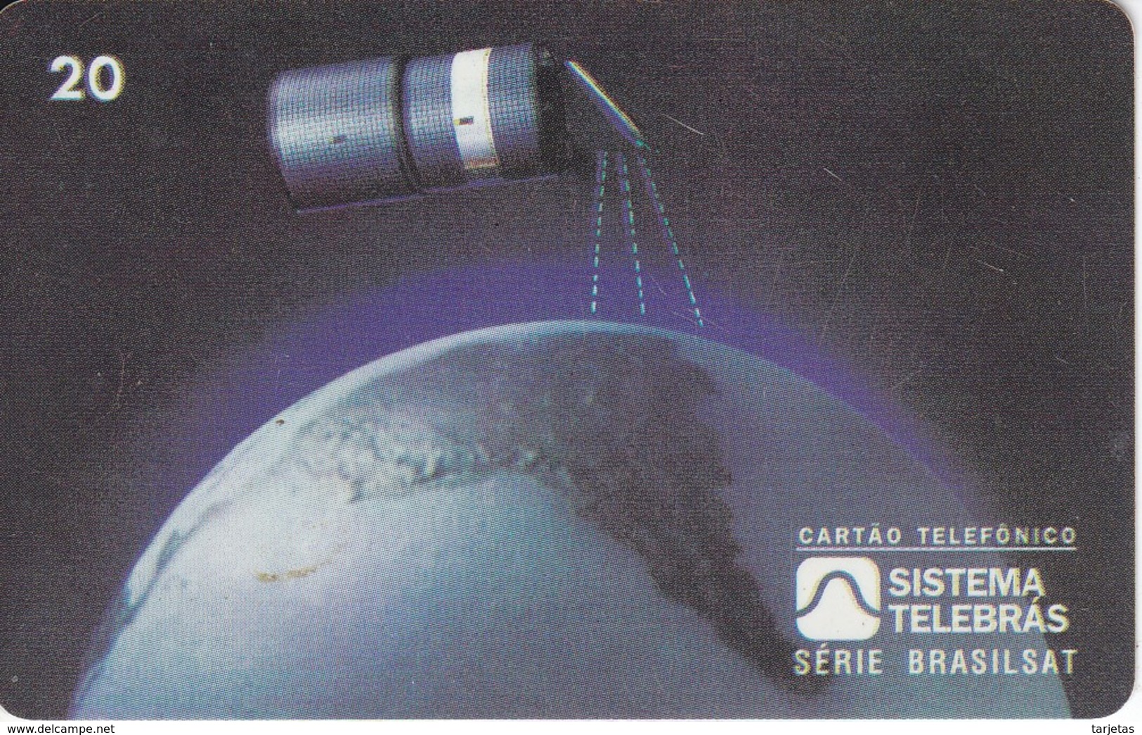 TARJETA DE BRASIL DE UN SATELITE (SATELLITE-SATELITE) - Astronomy