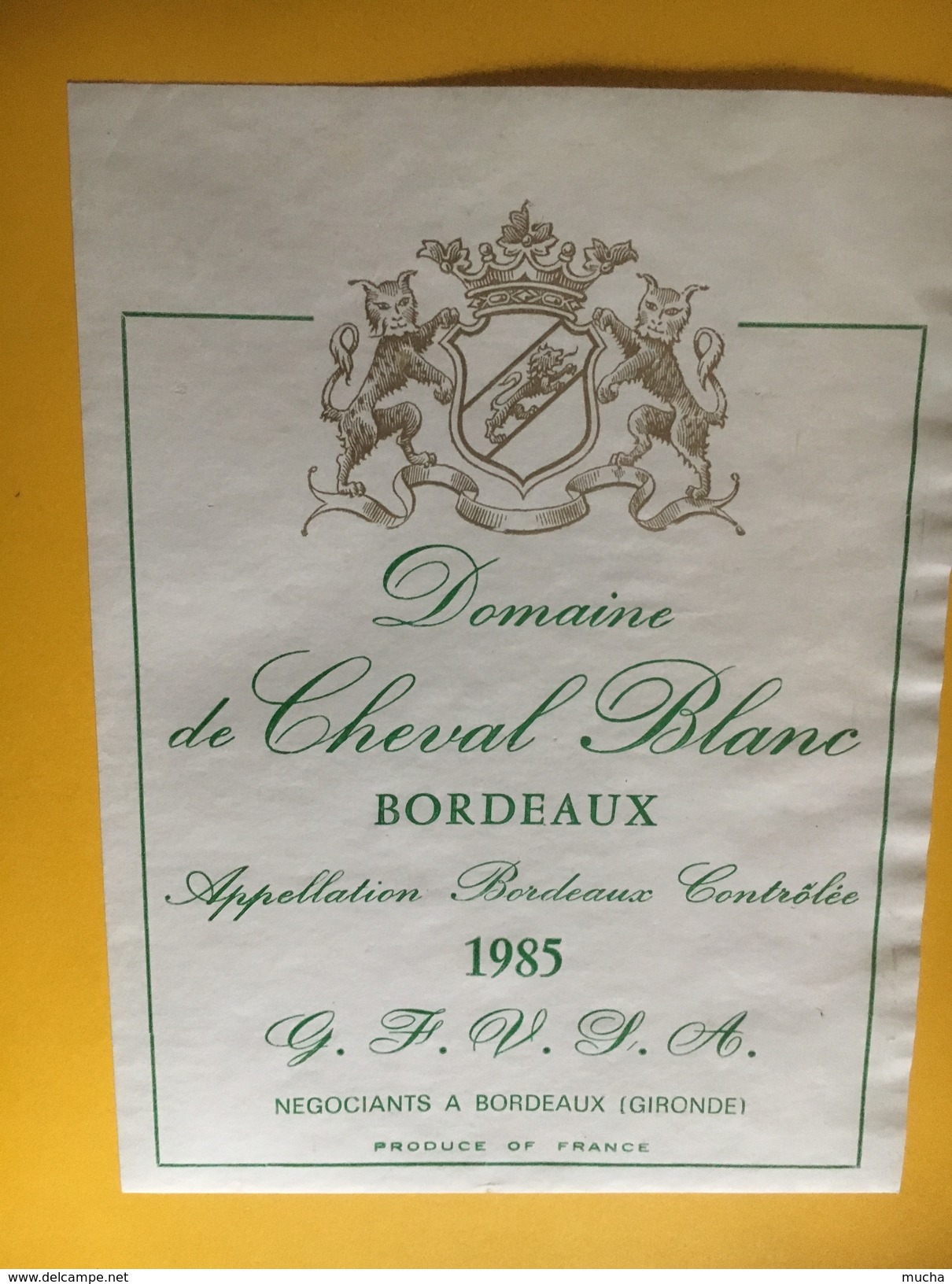 6174 - Domaine De Cheval Blanc 1985 - Bordeaux