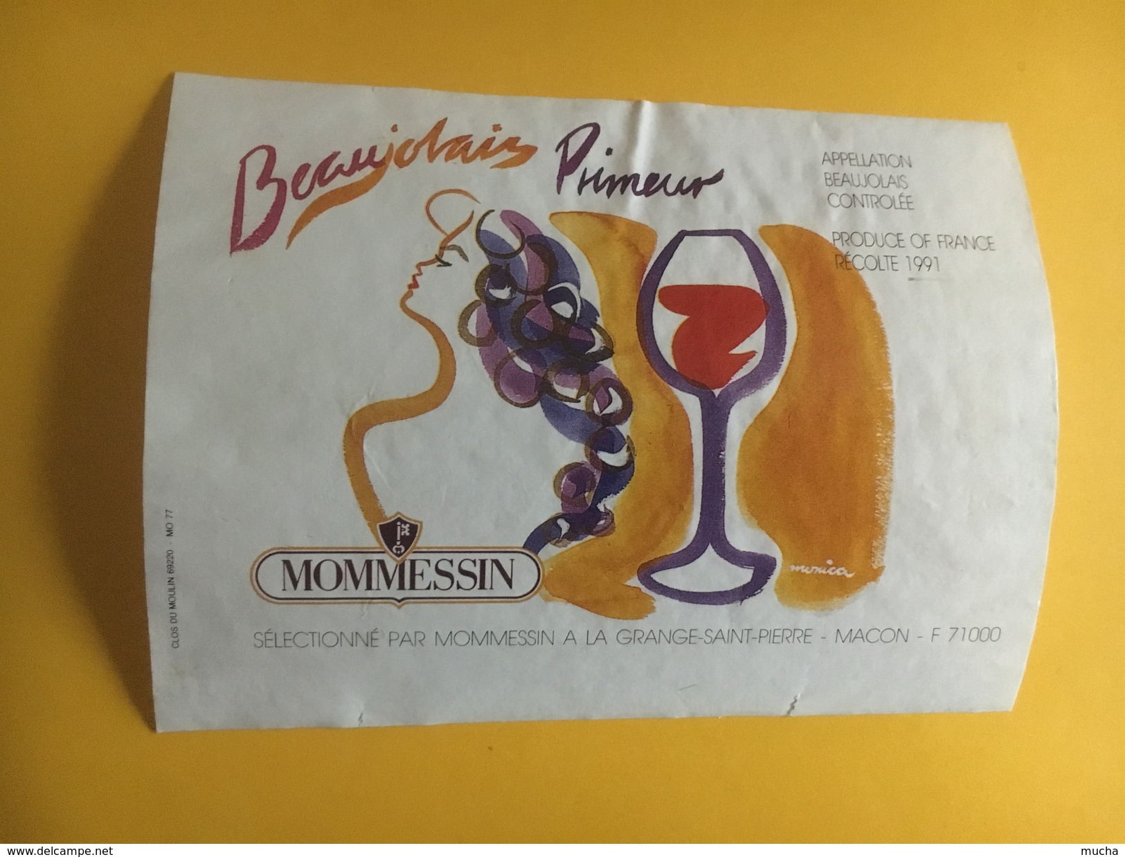 6176 - Beaujolasi Primeur Mommessin 1991 - Beaujolais