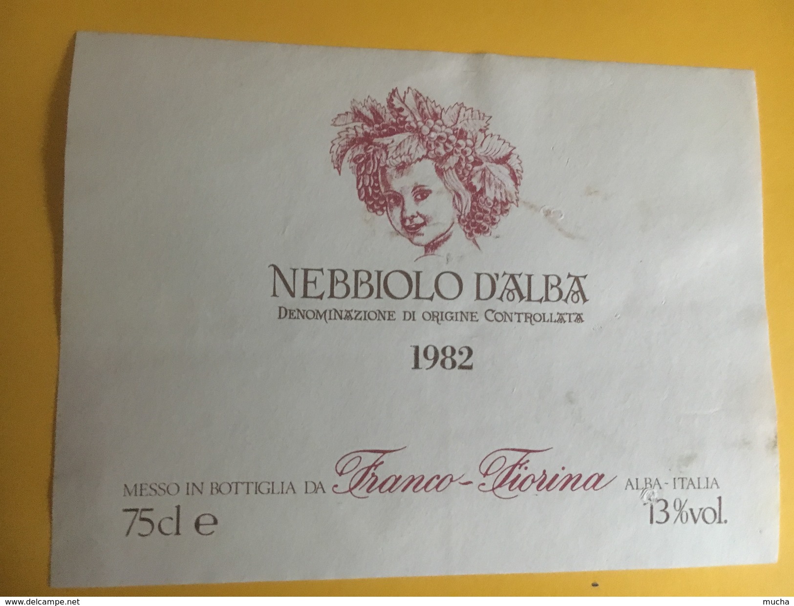 6184 - Nebbiolo D'Alba 1982 Italie - Autres & Non Classés