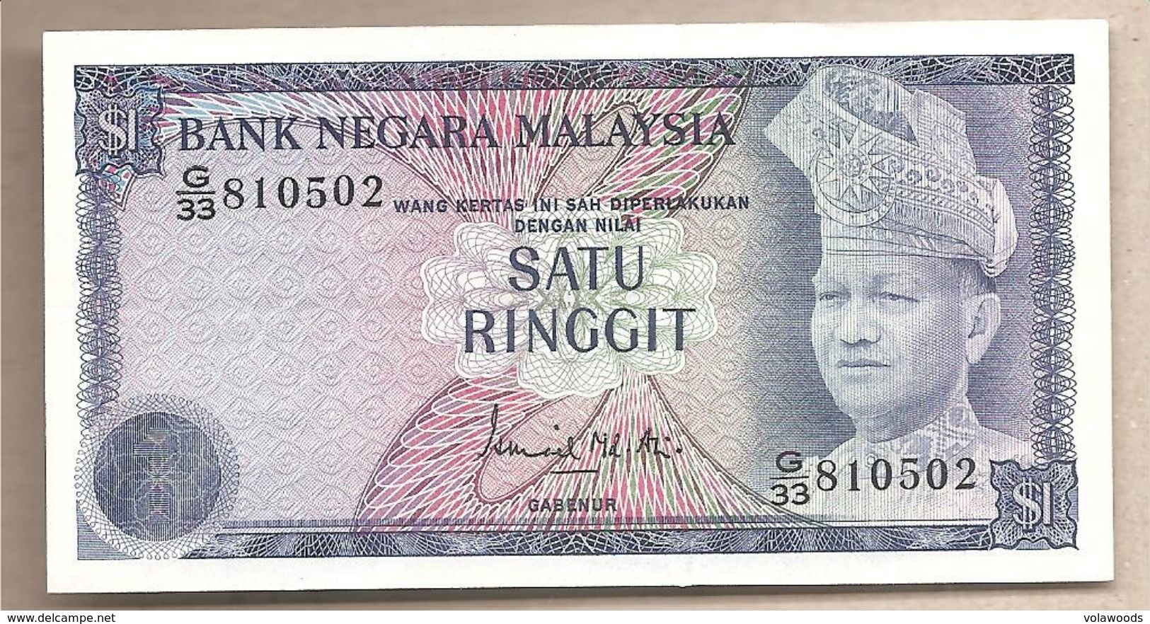 Malesia - Banconota Non Circolata FdS Da 1 Ringgit P-13a - 1976 - Malasia