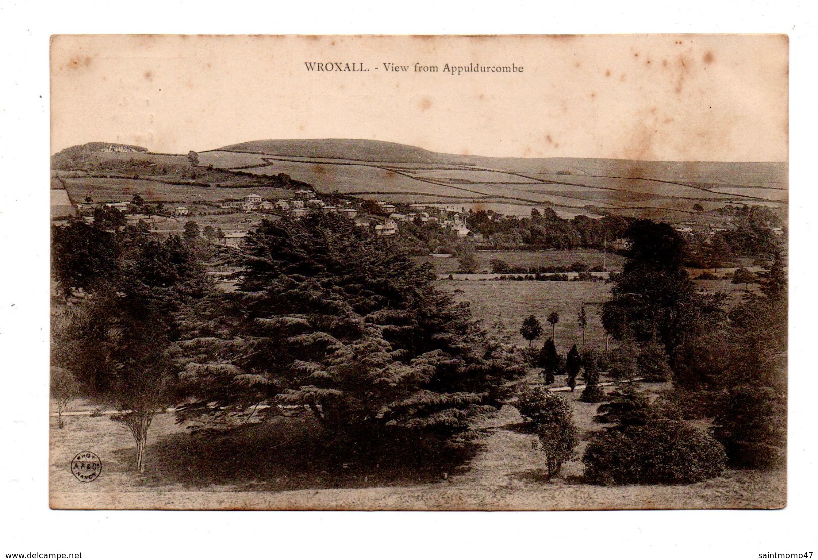 ROYAUME-UNI . ISLE OF WIGHT . WROXALL . VIEW FROM APPULDURCOMBE - Réf. N°6575 - - Autres & Non Classés