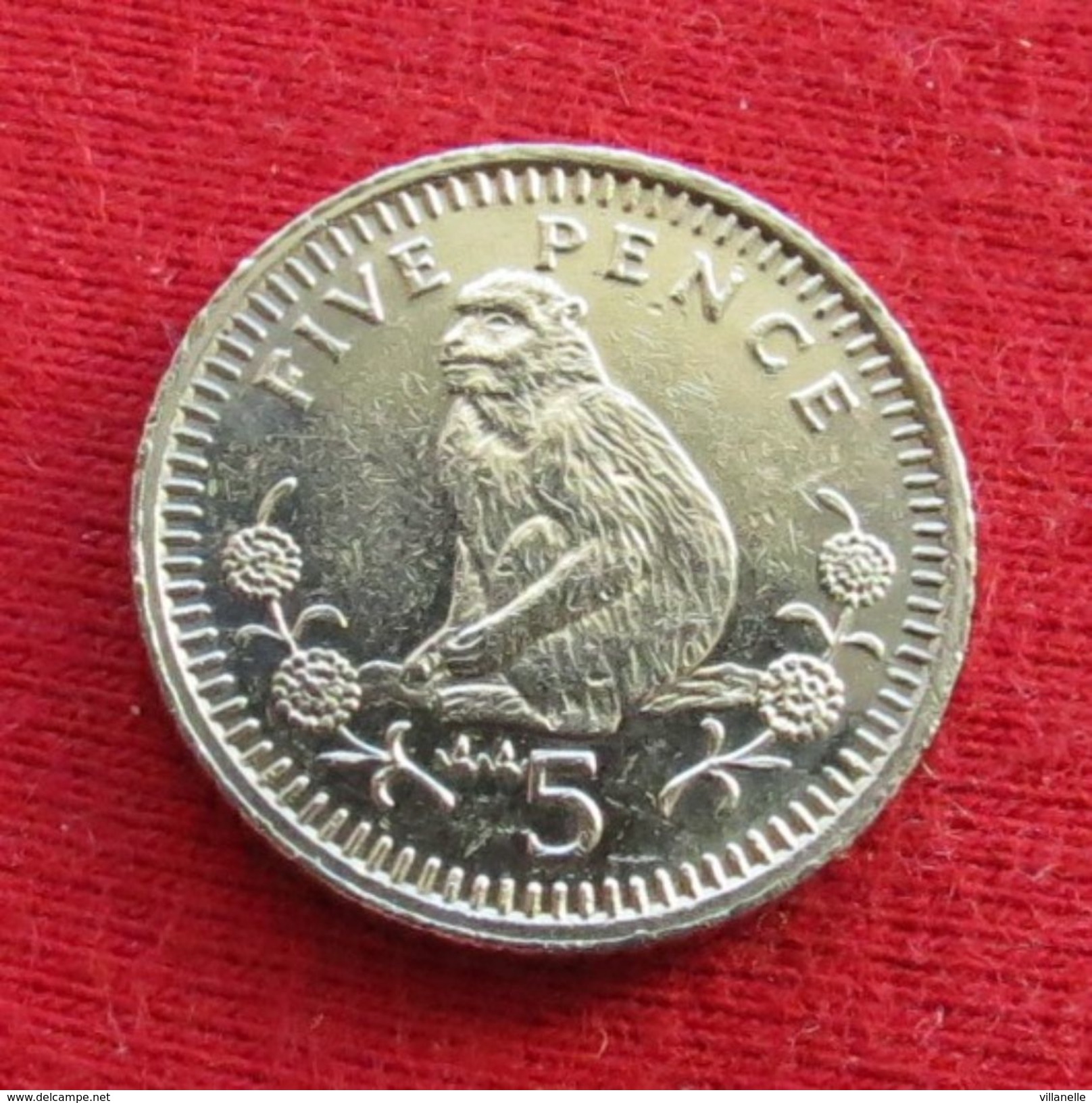 Gibraltar 5 Pence 1994 KM# 22a Gibilterra - Gibraltar