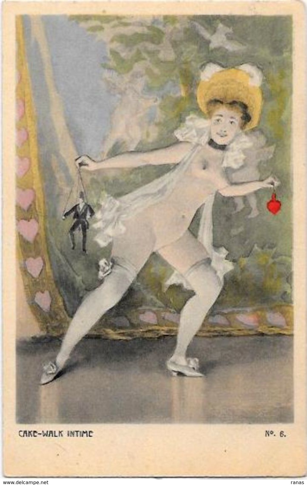 CPA Pin Up érotisme Femme Girl Woman Non Circulé Art Nouveau Femme Nue Nu Féminin Risque Marionnette - Pin-Ups