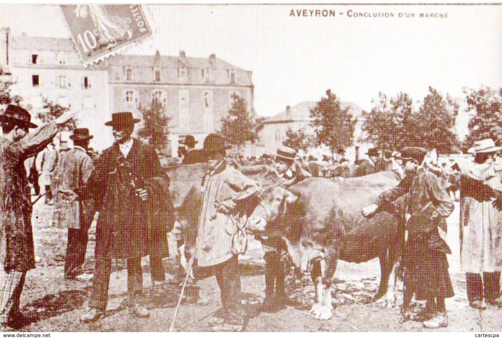 Aveyron Conclusion D'un Marché ATTENTION REPRODUCTION CPM Ou CPSM - Autres & Non Classés