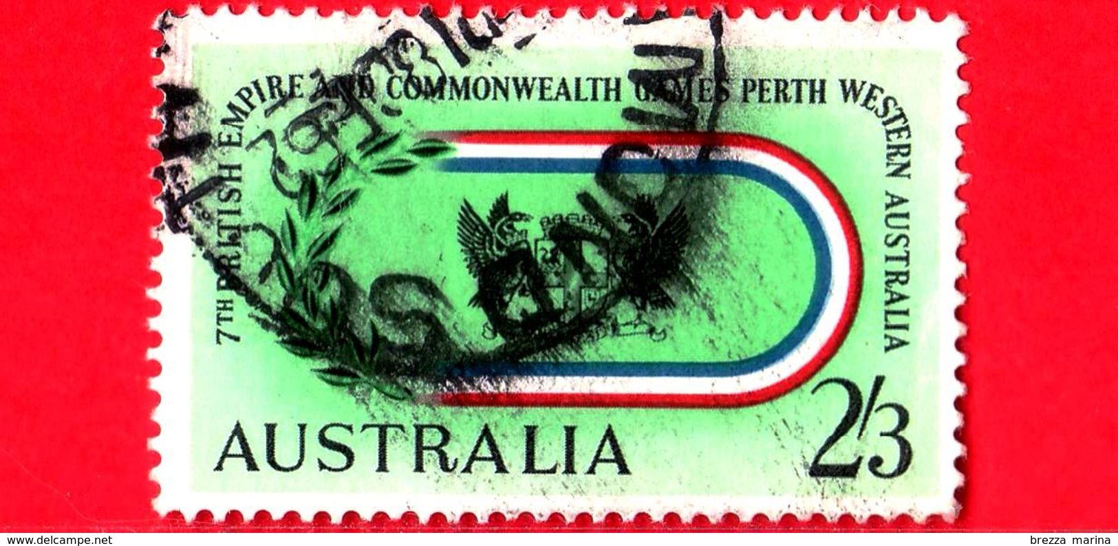 AUSTRALIA - Usato - 1962 - Giochi Del Commonwealth A Perth - 2'3 - Used Stamps