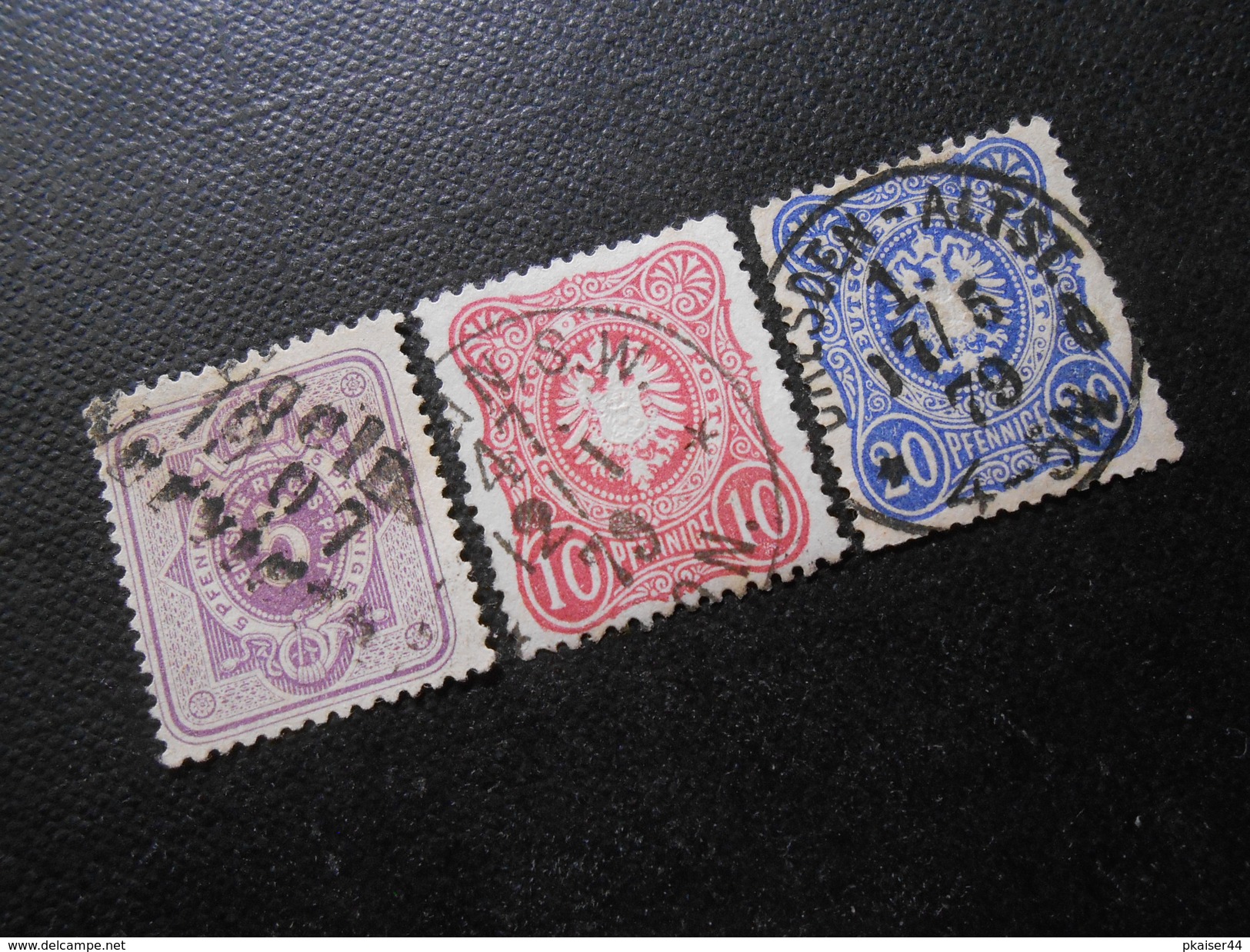 D.R.Mi 32/33a/34a  - 5/10/20Pf(e)  1875/79 - Mi 10,00 € - Used Stamps