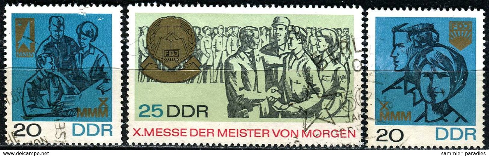 DDR - Michel 1320 / 1322 Einzeln - OO Gestempelt (A) - Messe Der Meister Von Morgen 67 - Gebraucht